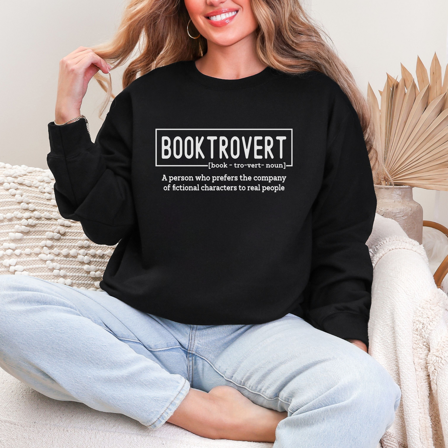 Booktrovert Black Sweatshirt