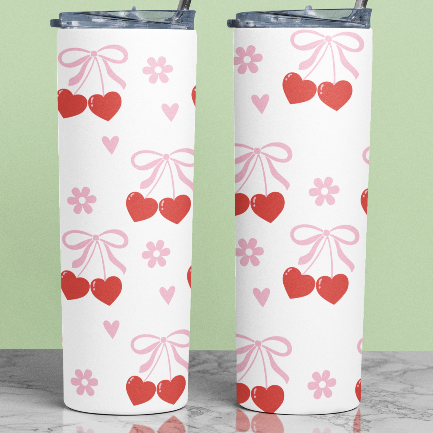 16 or 20 oz. Coquette Tumbler Comes with Straw