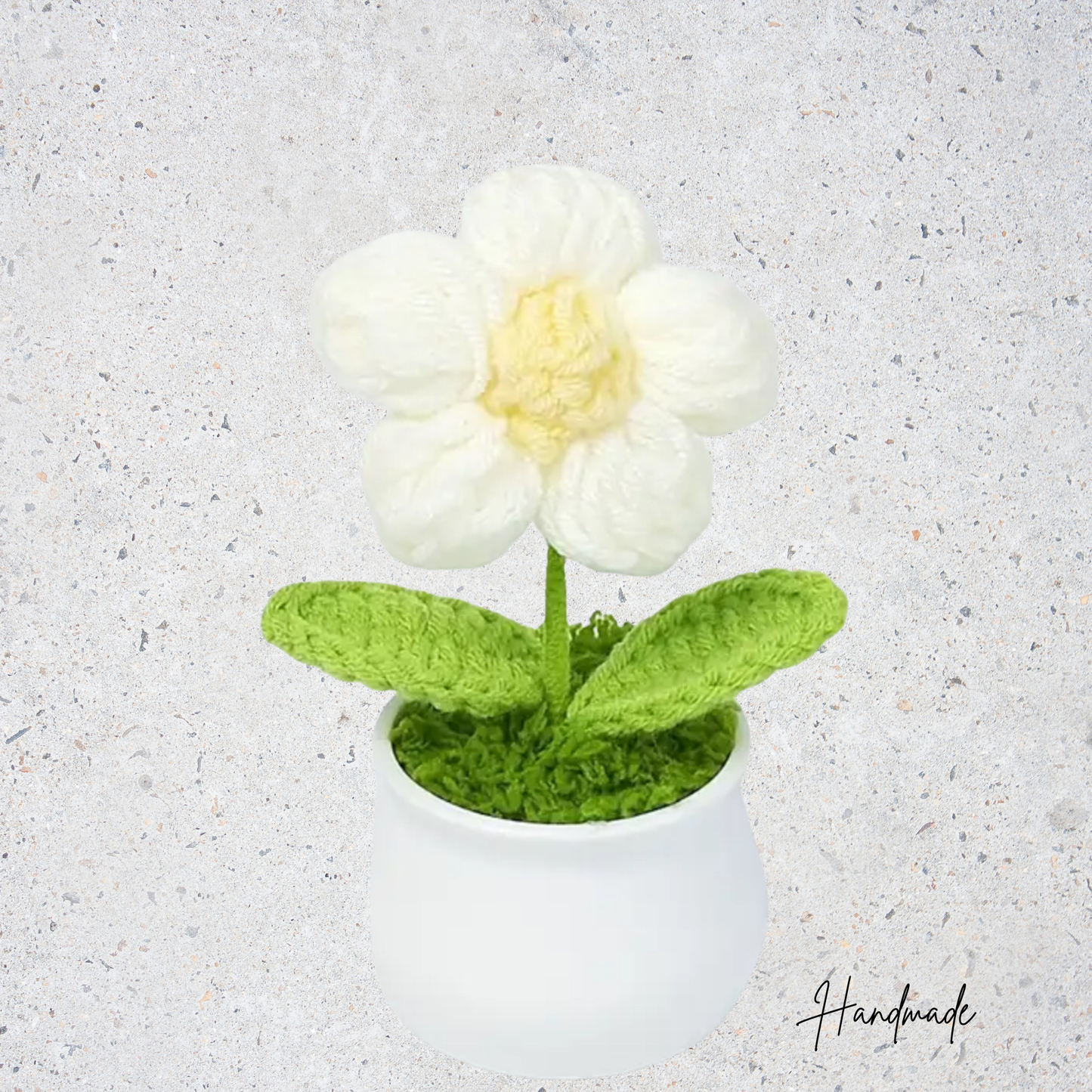 Handmade Crochet Flower in Pot