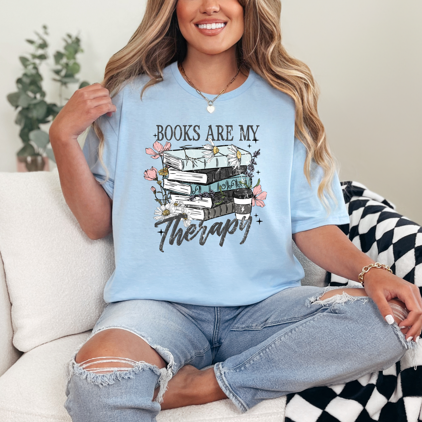Bookish Tshirt light Blue