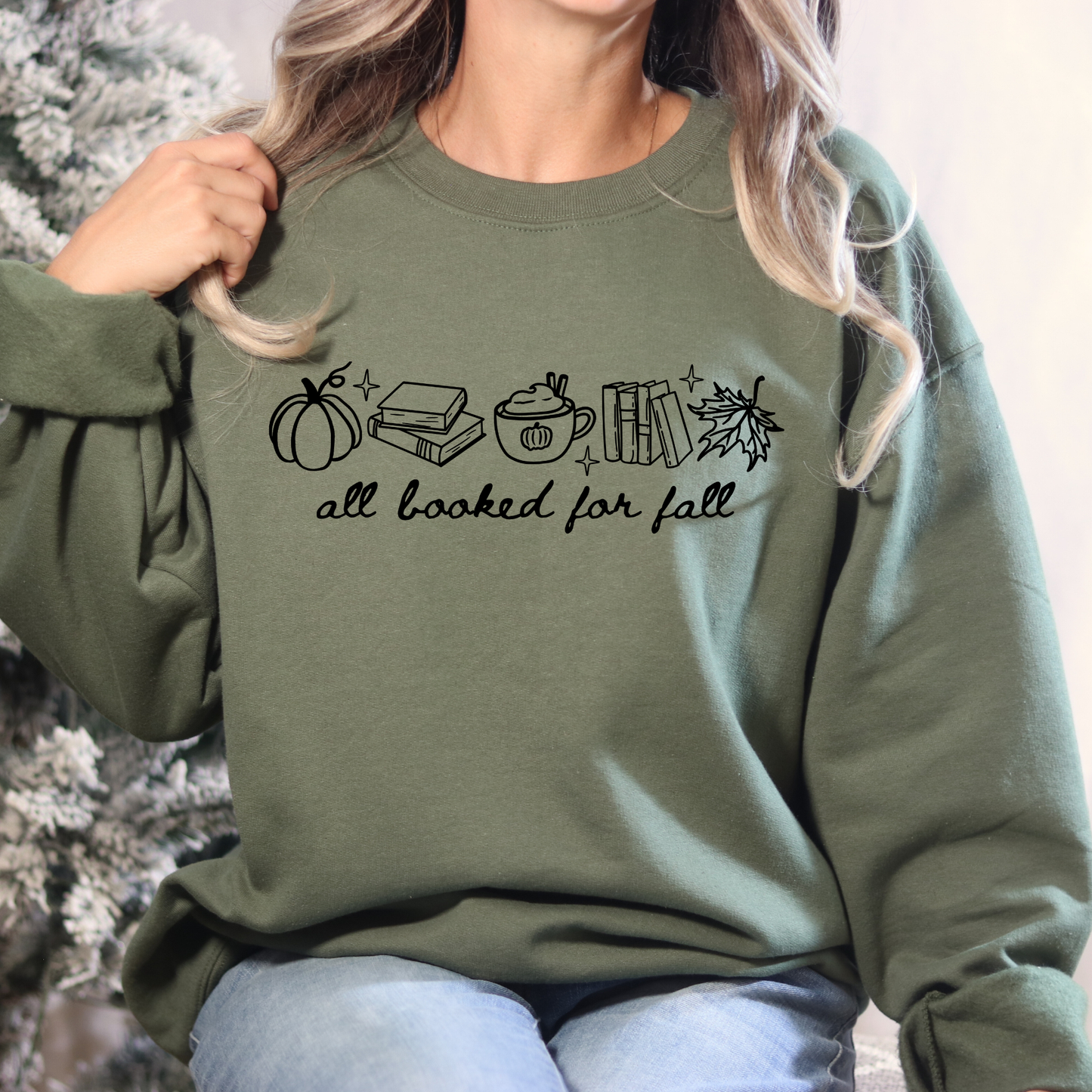 All Booked for Fall Minimalist Cozy Sweatshirt