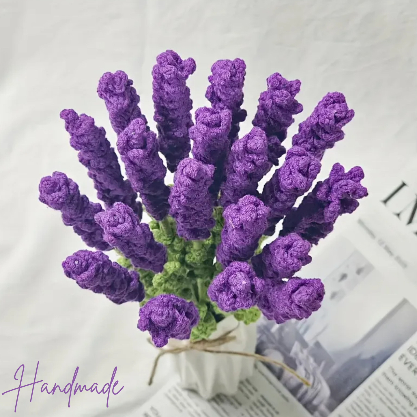 Handmade Lavander CrochetFlower – Forever Blooming Home Decor (1)