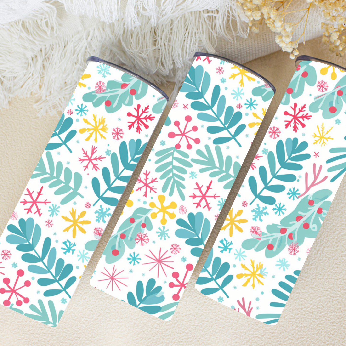 Winter Inspired Cute Insulated Tumbler - 20 oz